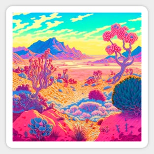 Desert Vaporwave Sticker